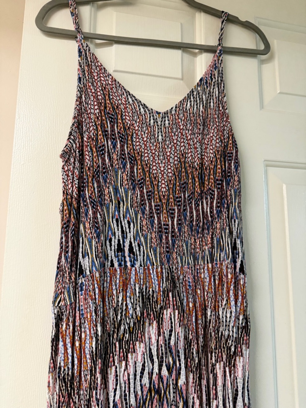 Boho V-Neck Mini Dress - Picture 7 of 8